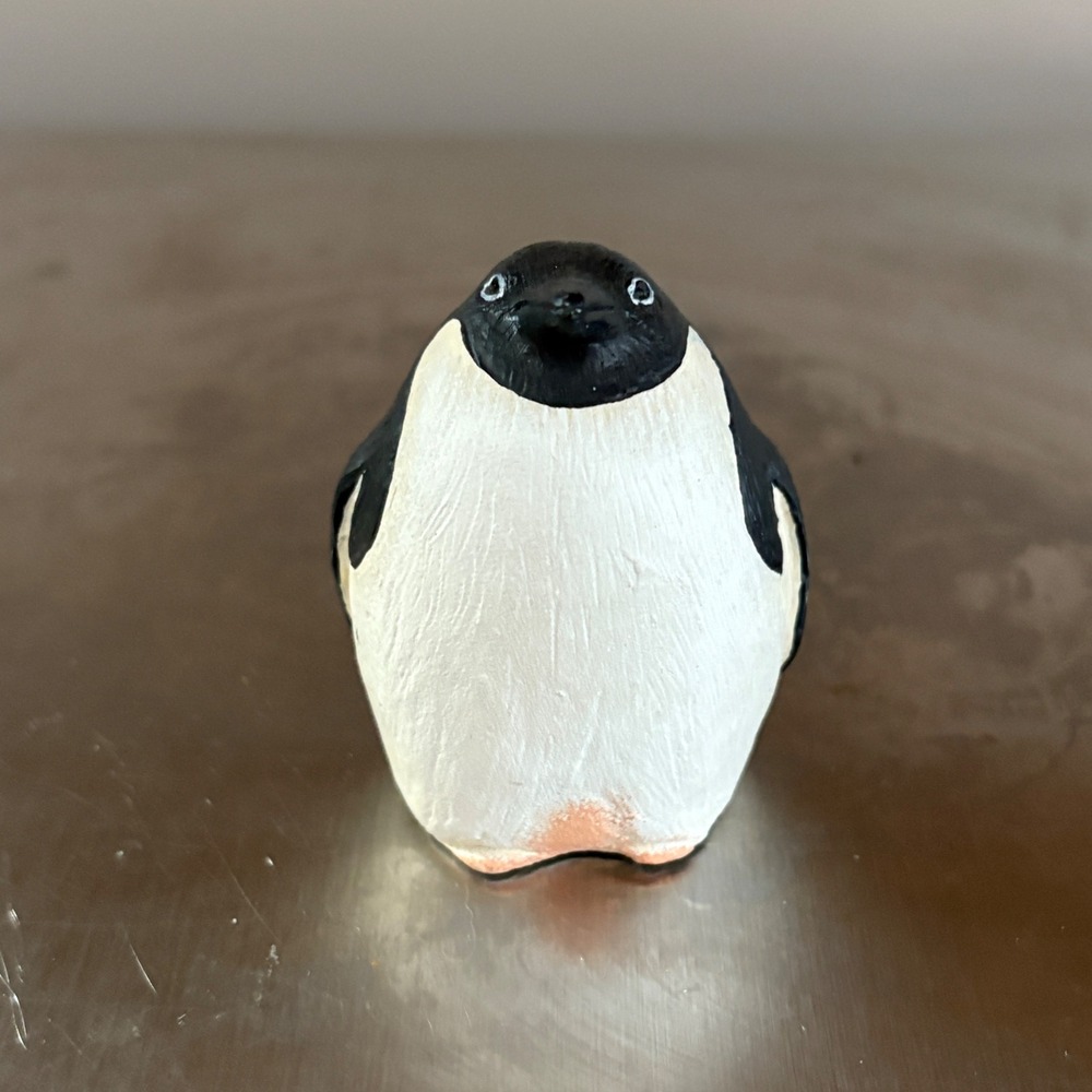 Charming Penguin Figurine Hand Painted Ceramic Decorative Animal‎
